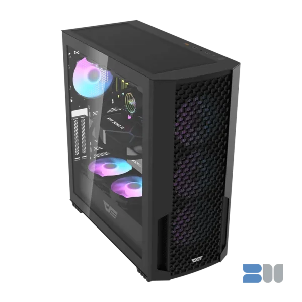 DARKFLASH DF2100 BLACK WITH 4 ARGB FANS CASING