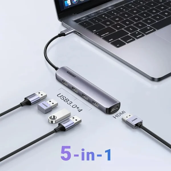 UGREEN-5-in-1-Type-C-To-HDMI+4USB-3.0-A-HUB-02