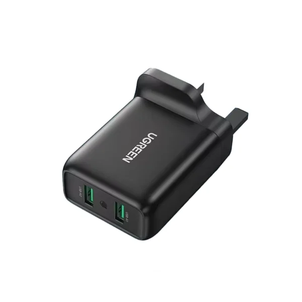 UGREEN-DUAL-USB-Fast-Charger-UK-(Black)-36W-01